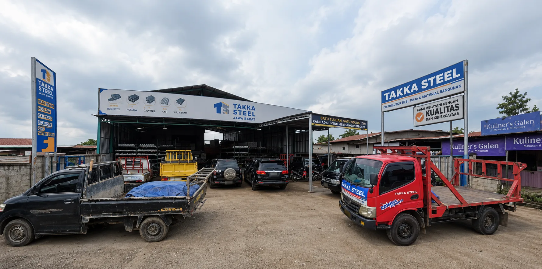 Gudang utama Takka Steel di Ciomas, Bogor